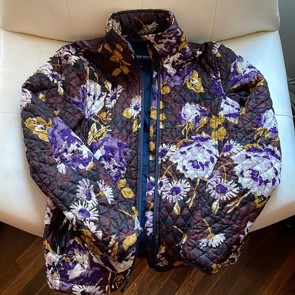 Floral Land’s End Quilted Jacket XS - Picture 1 of 7